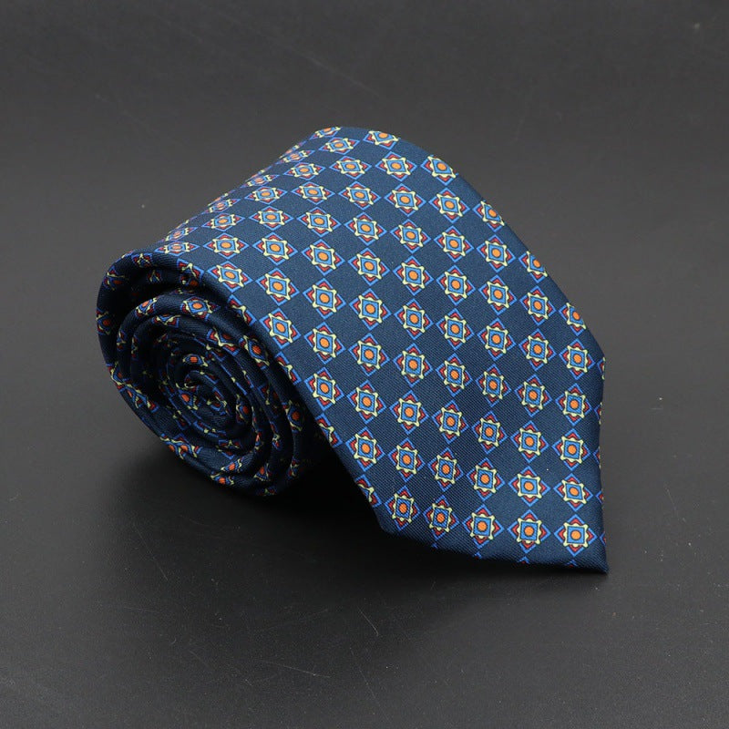 Men's Silk Tie Bohemian 7.5 cm Soft Elegant Modern