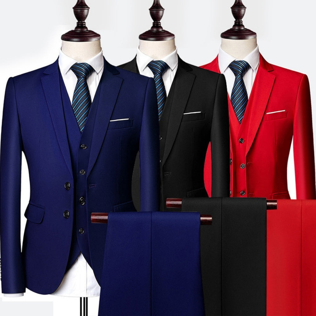 Men's Black Business Suit – Elegant Slim Fit Modern Set
