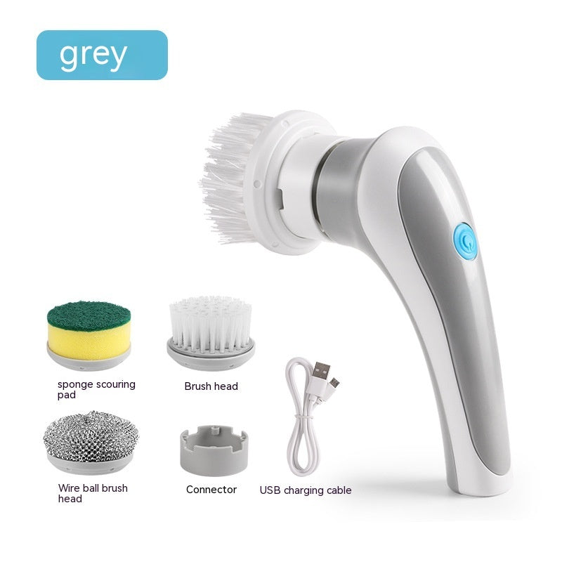 4-in-1 Electric Cleaning Brush – Cordless Rotary Scrubber