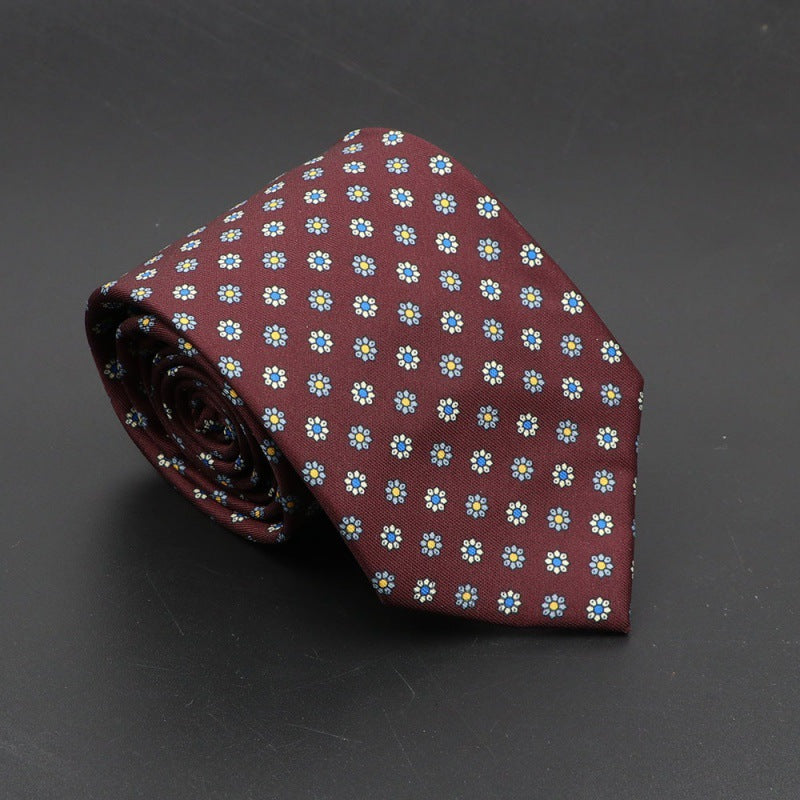 Men's Silk Tie Bohemian 7.5 cm Soft Elegant Modern