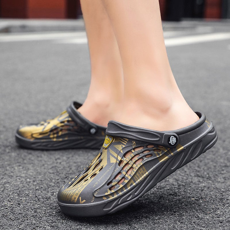 Men's Plus Size Perforated Shoes | Breathable Non-Slip Slippers