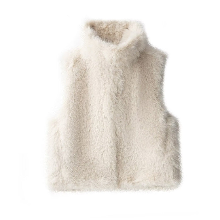 Damen Kunstfellweste Locker – Casual, Warm & Trendy