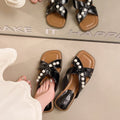 Damen Designer Slides Elegant – Komfort One Strap Pantoletten