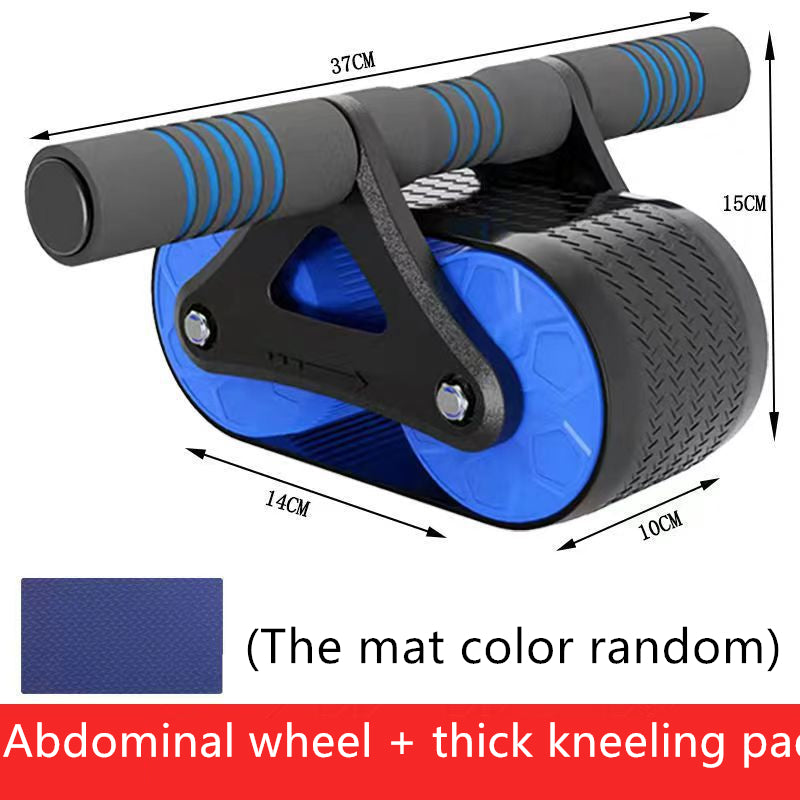 Double Wheel AB Roller with Automatic Rebound | Abdominal Trainer Home Gym