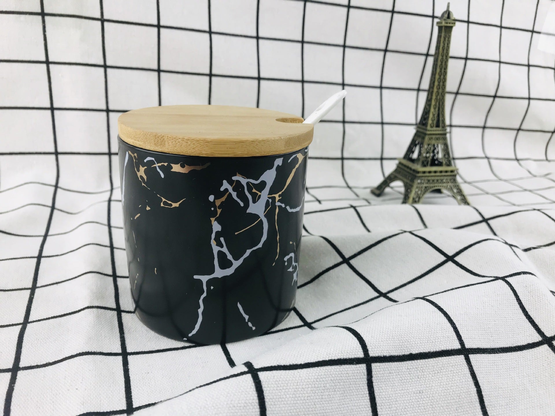 Ceramic Spice Jar Japanese | Round Storage Jar Kitchen Decor