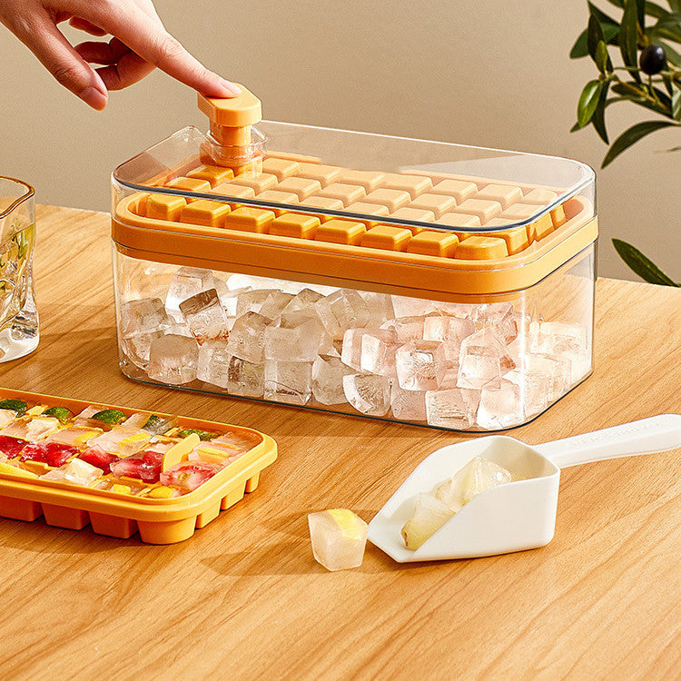 Ice Cube Tray with Lid | Ice Cube Maker with Box