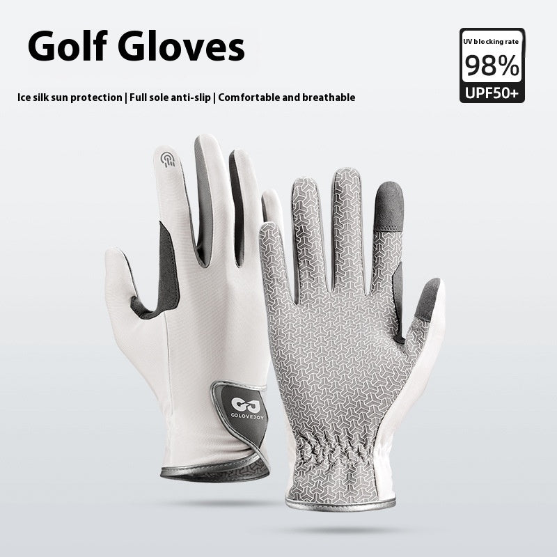 Golf Gloves Summer Ice Silk Cooling Non-slip Unisex