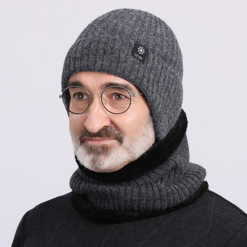 Herren Wollmütze Winter | Ohrenschutz Warm Komfortabel