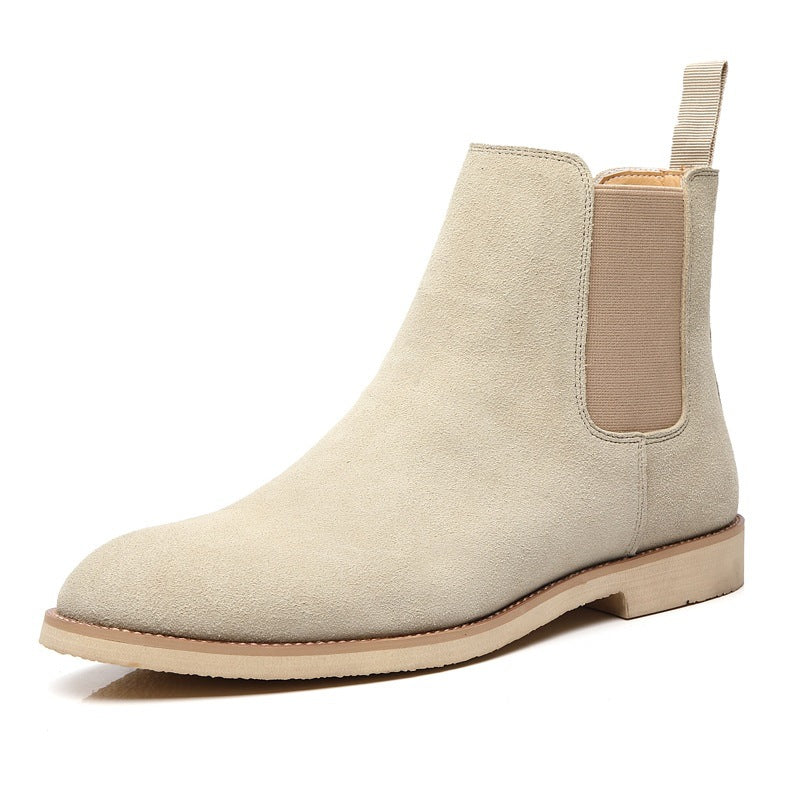 Men's Chelsea Boots Suede Winter – British High Top Ankle Boots