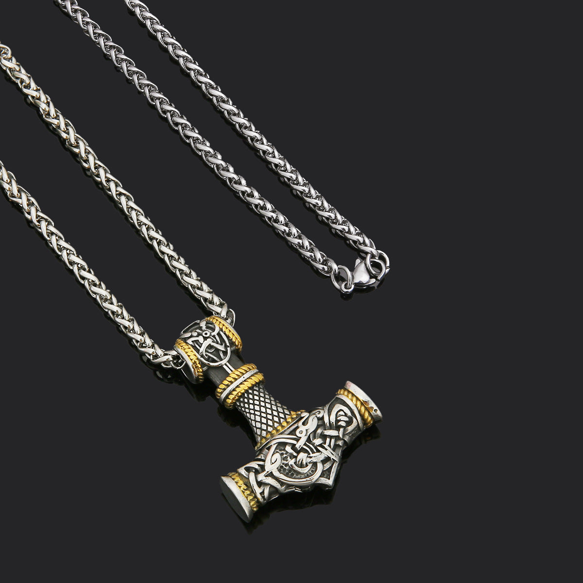 Men's Hammer Necklace in Stainless Steel – Powerful, Robust & Timeless