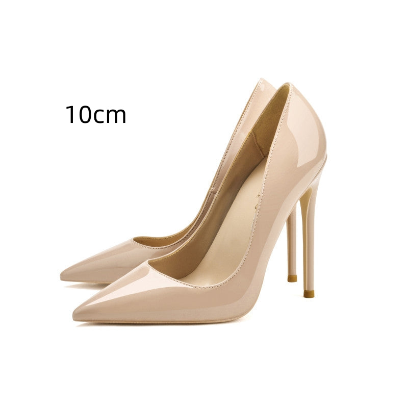 Women's Stiletto High Heels Patent Leather Pointed Elegant | Party Business Shoes