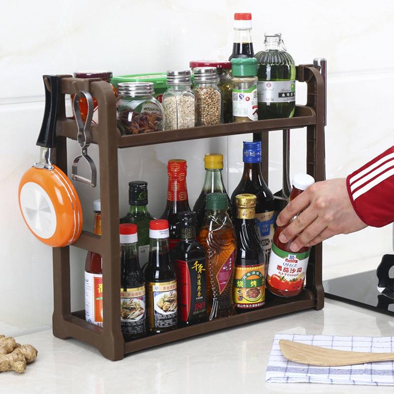 Multi-tier kitchen shelf | Space-saving kitchen organizer