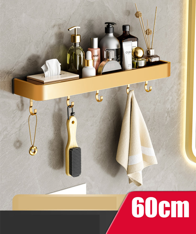 Towel Holder No Drilling | Bathroom Shelf Wall | Towel Rack