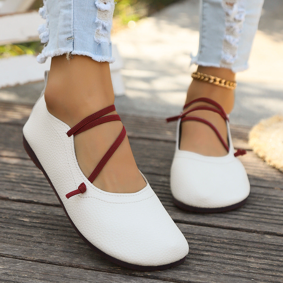 Damen Loafer eckig bequem | Slip-On Flats elegant Alltag