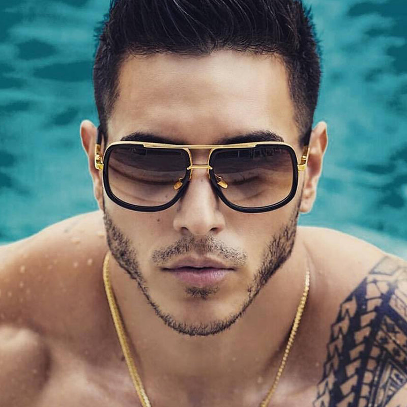 Flat Top Sonnenbrille | Eckig | Luxus Designer Unisex