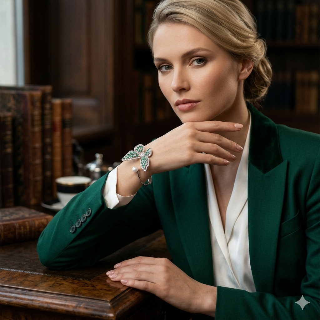 Women's fashion, openwork vintage bracelet