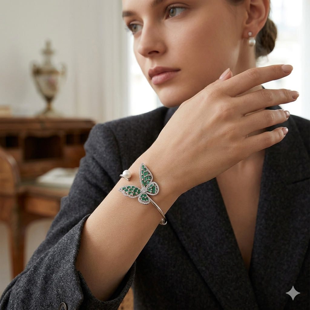 Women's fashion, openwork vintage bracelet