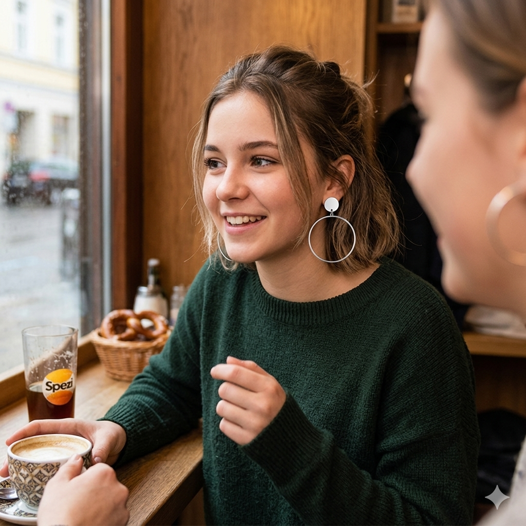 Temperament Circle Earrings - Elegant Everyday Jewelry for the Modern Woman