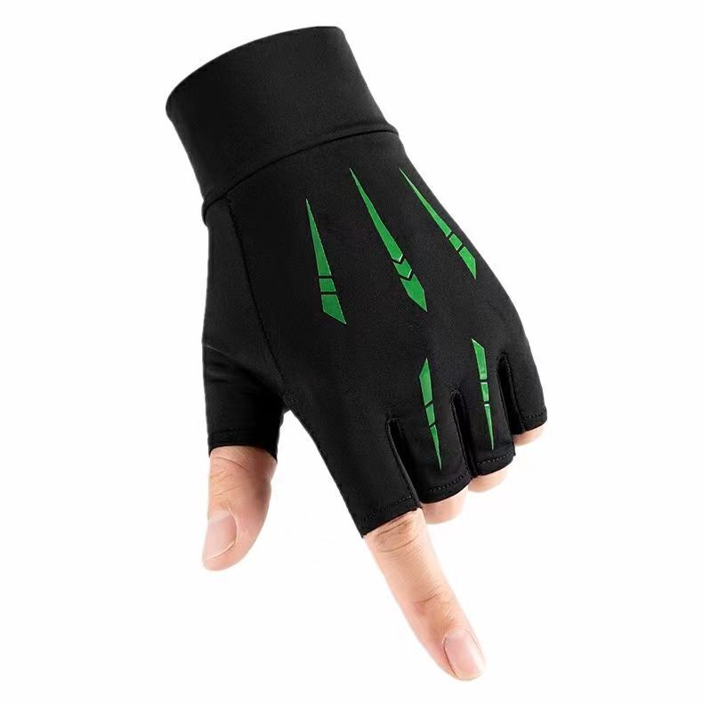 Half-Finger Gloves Summer Ice Silk Non-slip Breathable