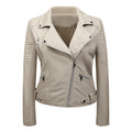 Women's Korean Slim Fit Leather Jacket – Harajuku Biker Style
