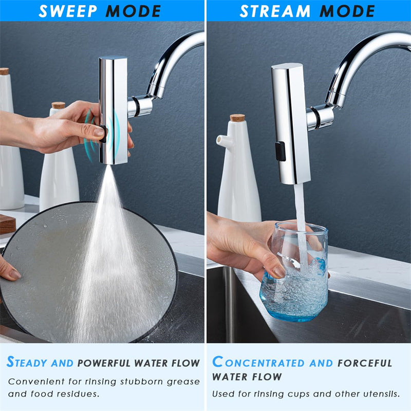 360° Faucet Attachment – Multifunctional Spray Head with Waterfall