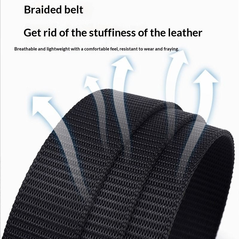 Nylon Gürtel Herren Automatik | Outdoor Gürtel ohne Löcher