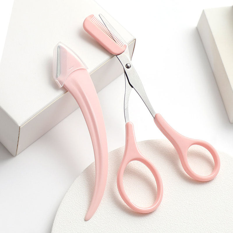 Augenbrauen Rasiermesser mit Kamm | Präziser Beauty Trimmer für Perfekte Brows