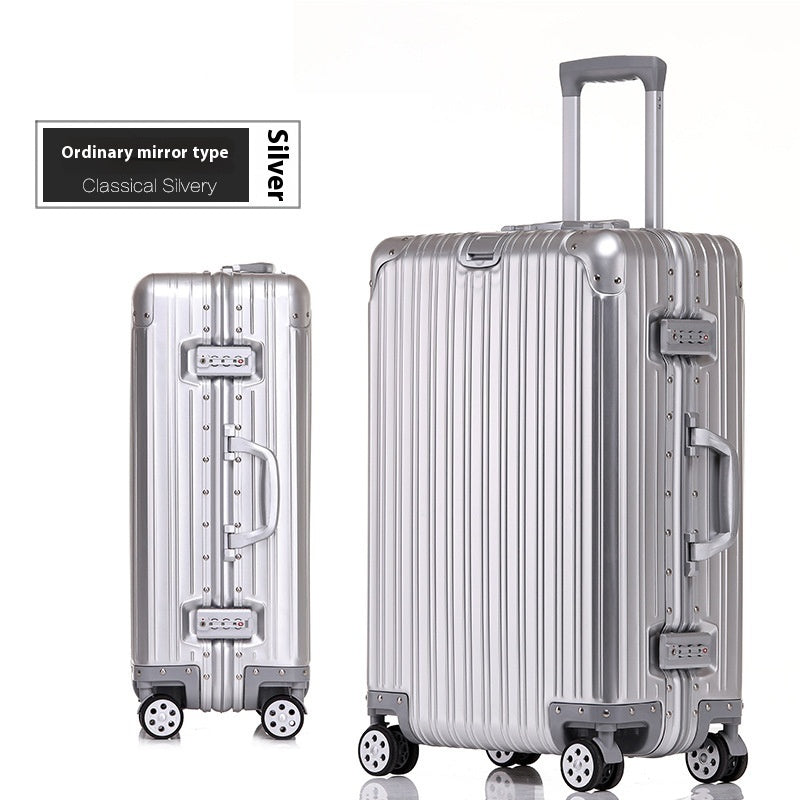 Aluminum Magnesium Suitcase with Combination Lock – Premium Trolley
