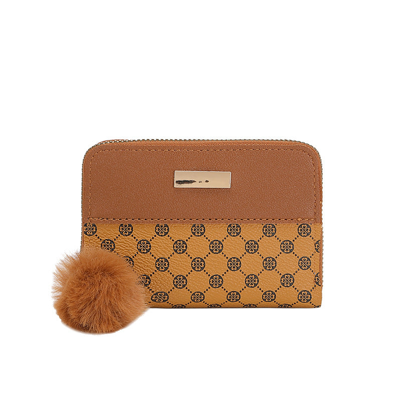 Women's Korean Wallet | Short Wallet with Color Contrast