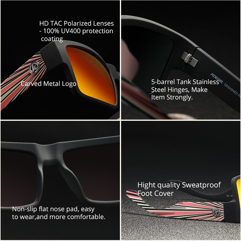 Fashion Colorful Outdoor Fishing Glasses Men's Sports Sunglasses