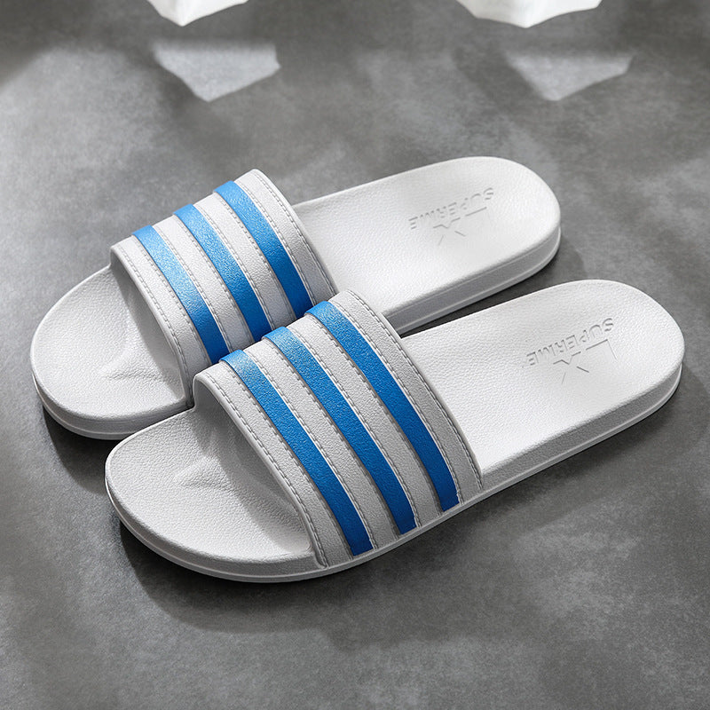 Unisex Bath Slippers | Non-slip & Comfortable Stripe Design