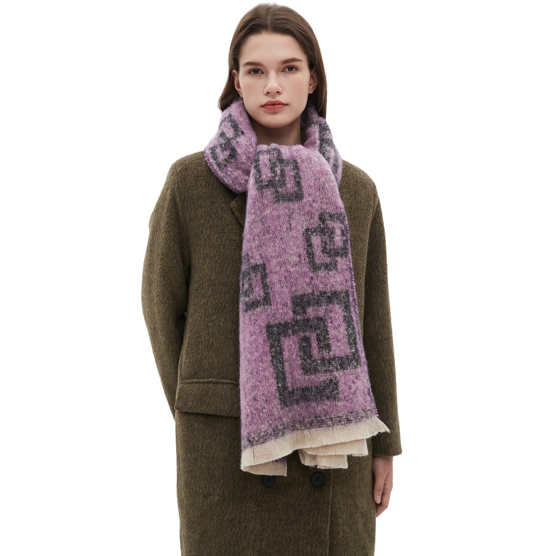 Unisex Scarf Geometric Modern Square Scarf Women Men Fashion
