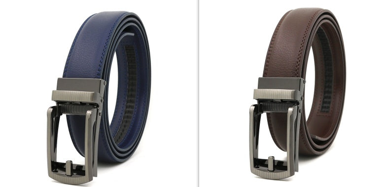 Men's Automatic Leather Belt | Elegant Holeless Belt