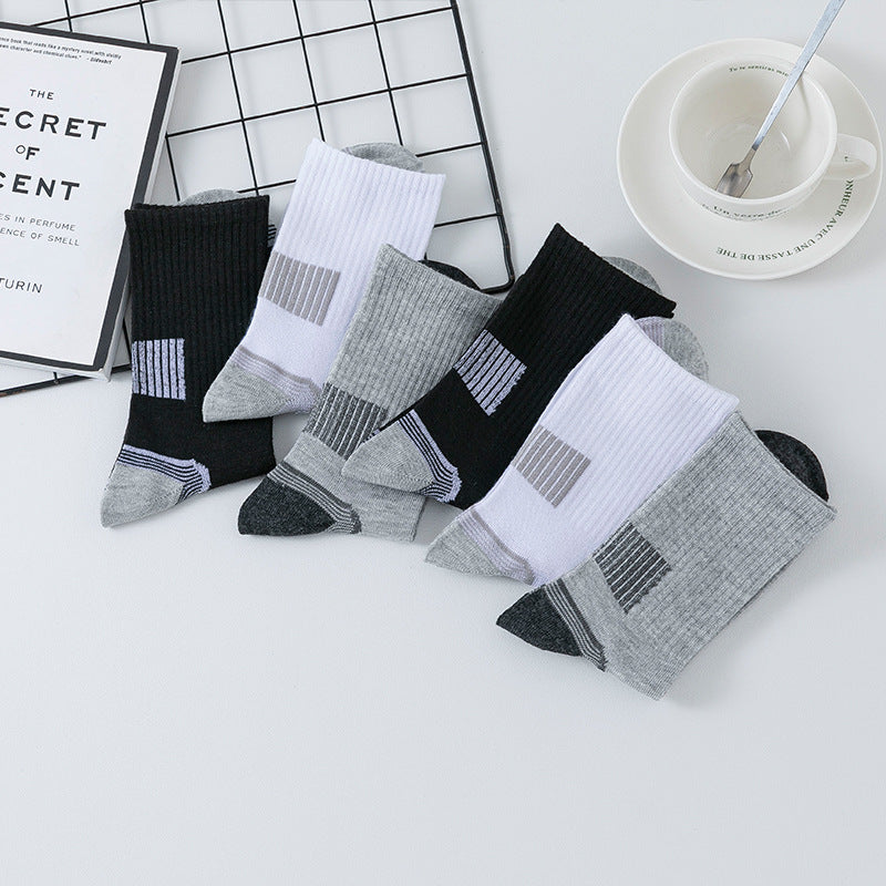 Men's Sports Socks Long Striped | breathable comfortable
