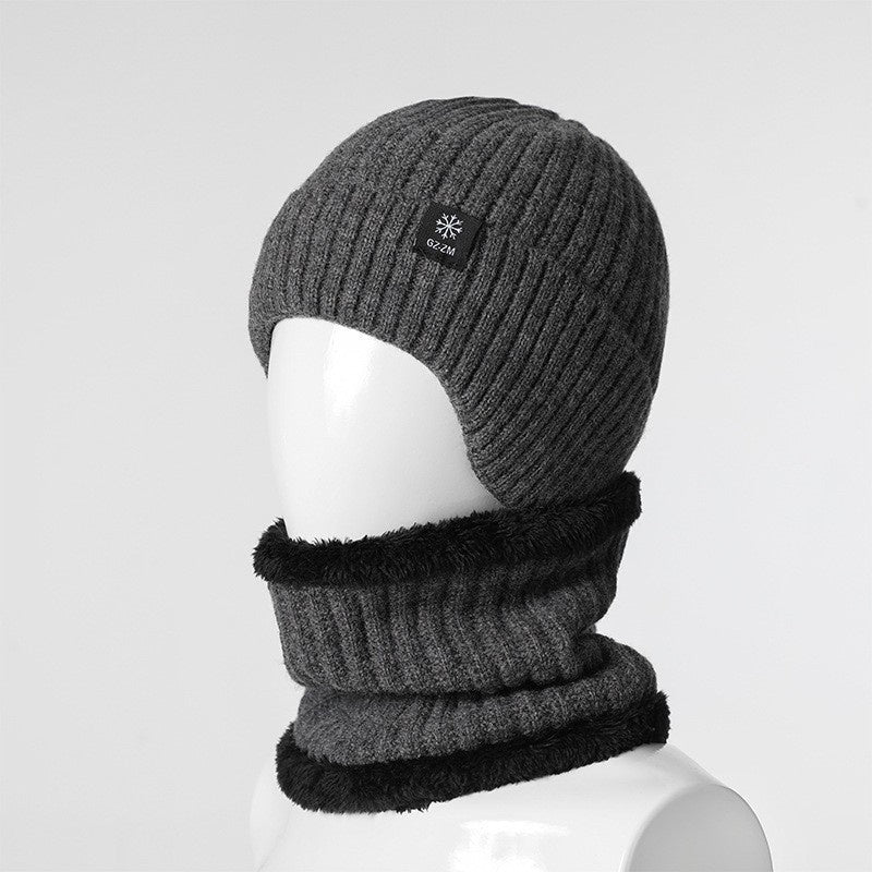 Men's Wool Beanie Winter | Ear Protection Warm Comfortable