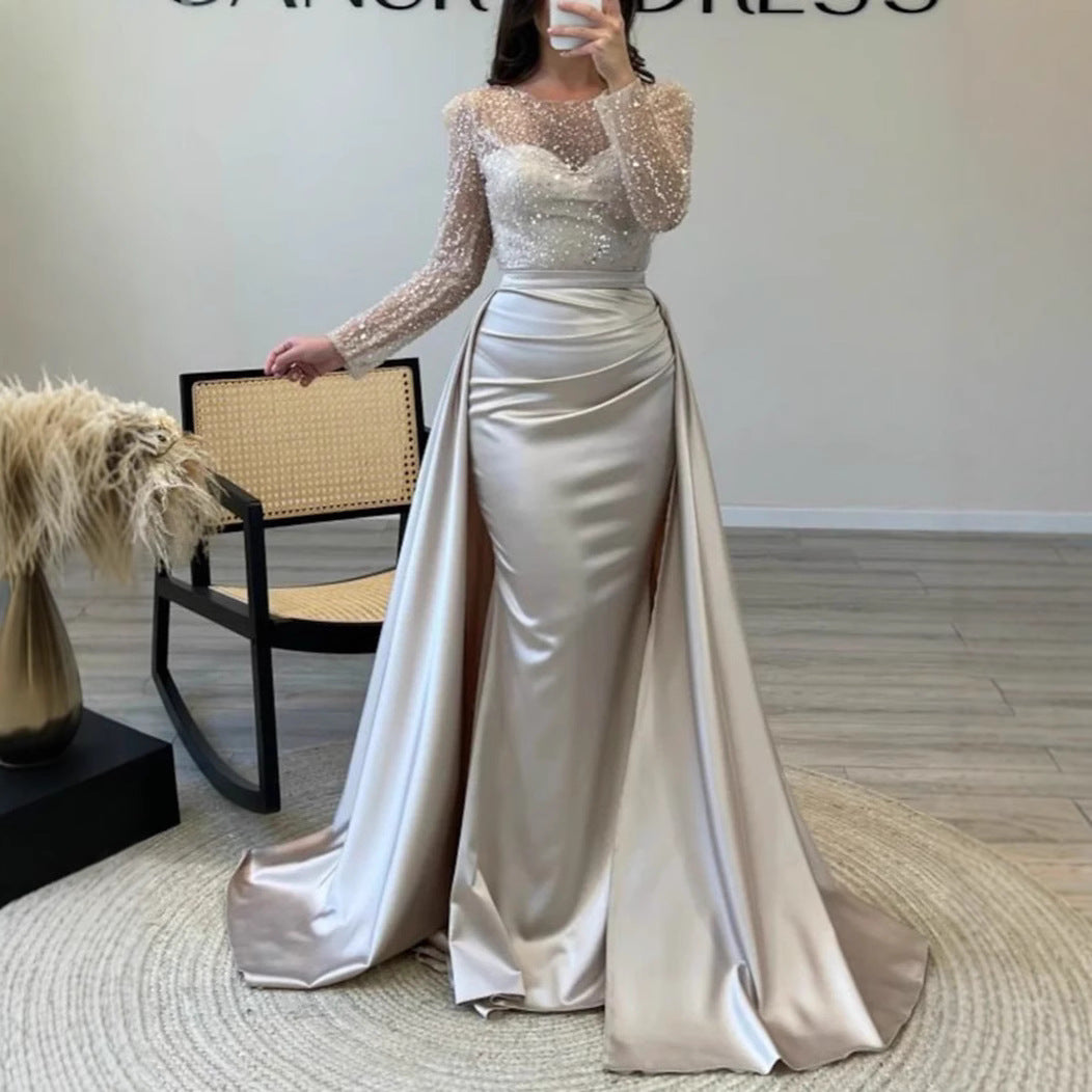 Luxurious Sequin Evening Gown – Elegant Glamour Maxi Dress for Special Occasions