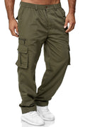 Herren Cargo Hose | Multi Pocket Locker Gerade Freizeit Trend