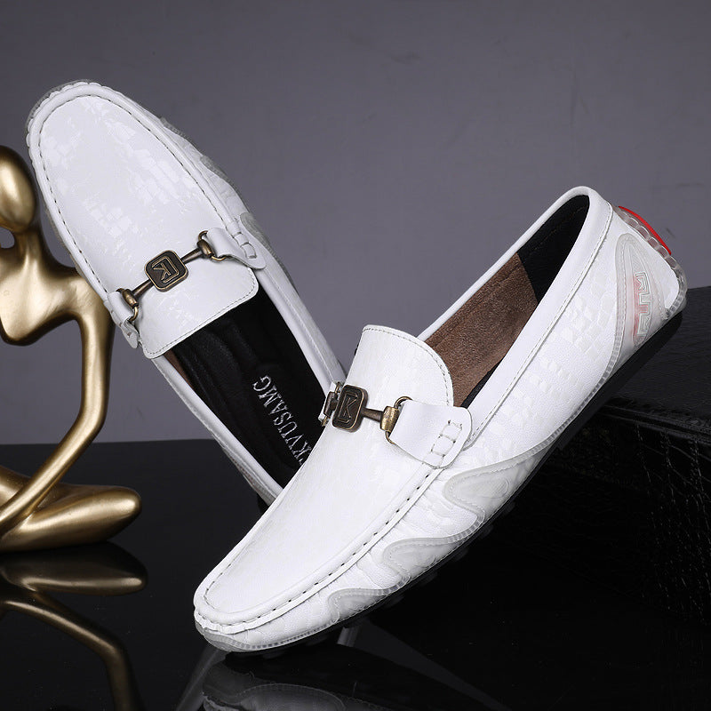 Men's Genuine Leather Shoes | Premium Cowhide Casual Elegant