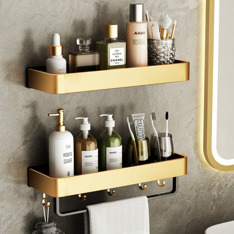 Towel Holder No Drilling | Bathroom Shelf Wall | Towel Rack