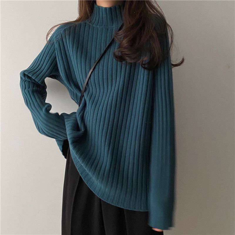 Damen Oversize Strickpullover | Warmer Winterpullover Stil