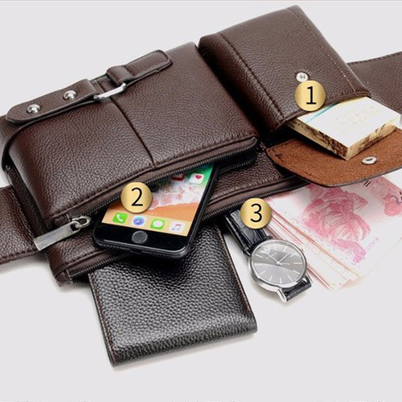 Herren Brusttasche Crossbody | Multifunktionale Hüfttasche