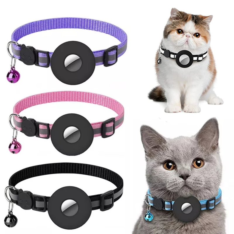 Airtag Dog Collar | Reflective Waterproof Tracker Holder