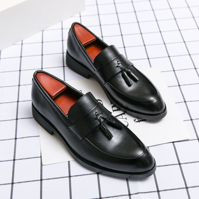Men's Leather Loafer Tassel | Elegant Business Wedding Shoes