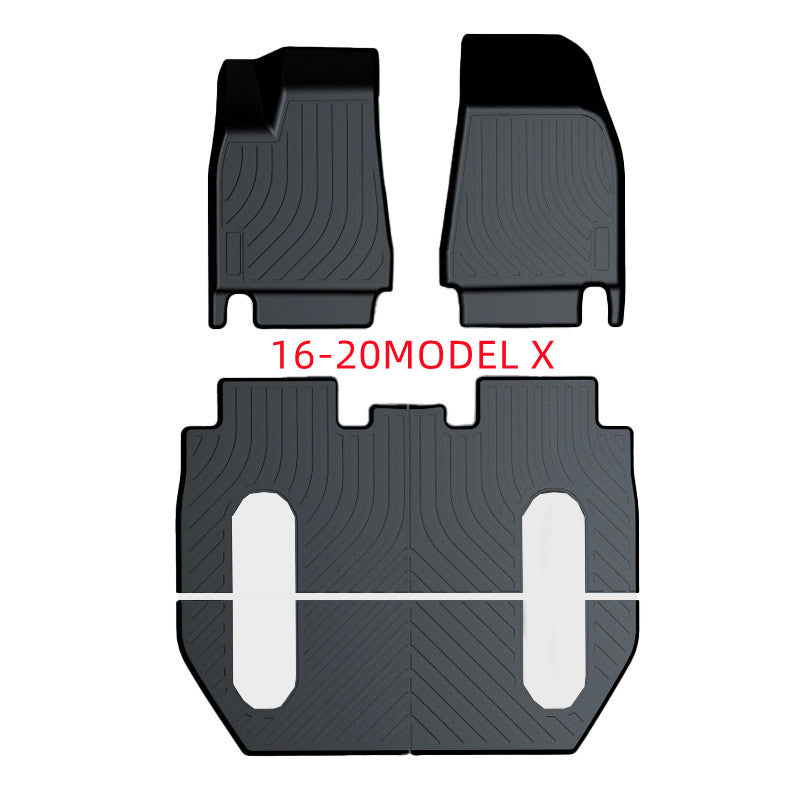 Tesla floor mats precisely fitting non-slip durable interior protection