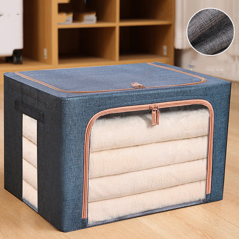 Clothes Storage Box Fabric Foldable Organizer Moving Organization