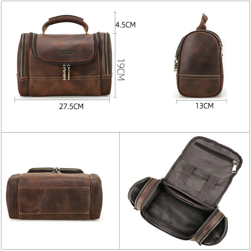 Vintage Men's Training Bag Made of Cowhide – Premium Travel Sports Bag