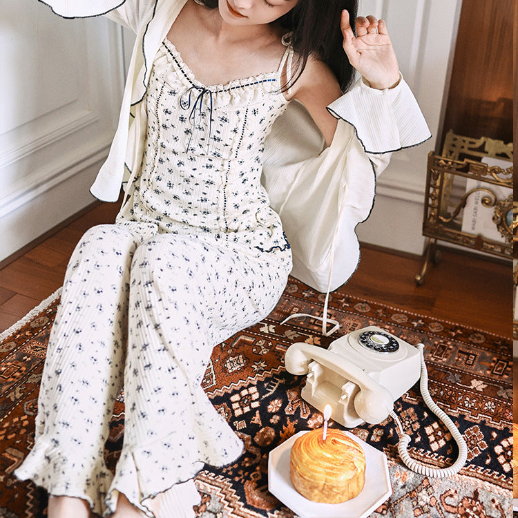 Women's Camisole 3-Piece Loungewear Set – Cute Comfort Sleepwear Set