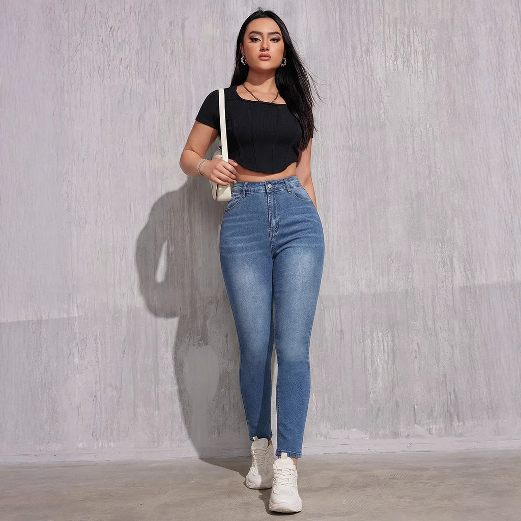 Women's Push Up Skinny Jeans | High Waist Figure-Shaping Pants