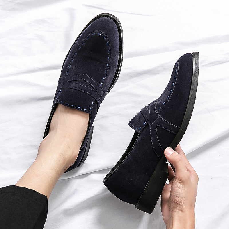 Men's Suede Shoes | British Pointed Elegant Casual
