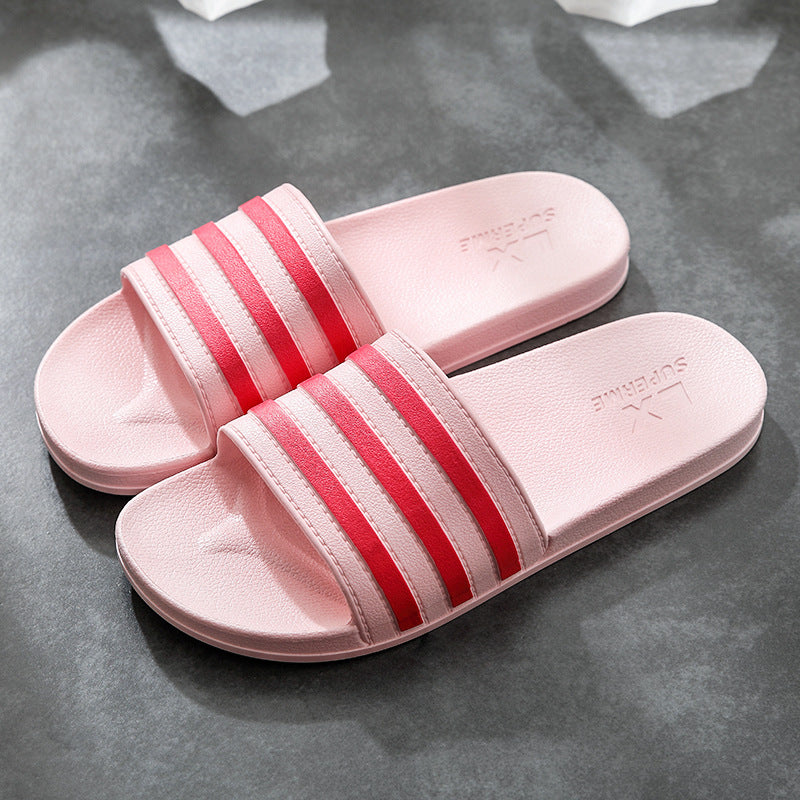 Unisex Bath Slippers | Non-slip & Comfortable Stripe Design